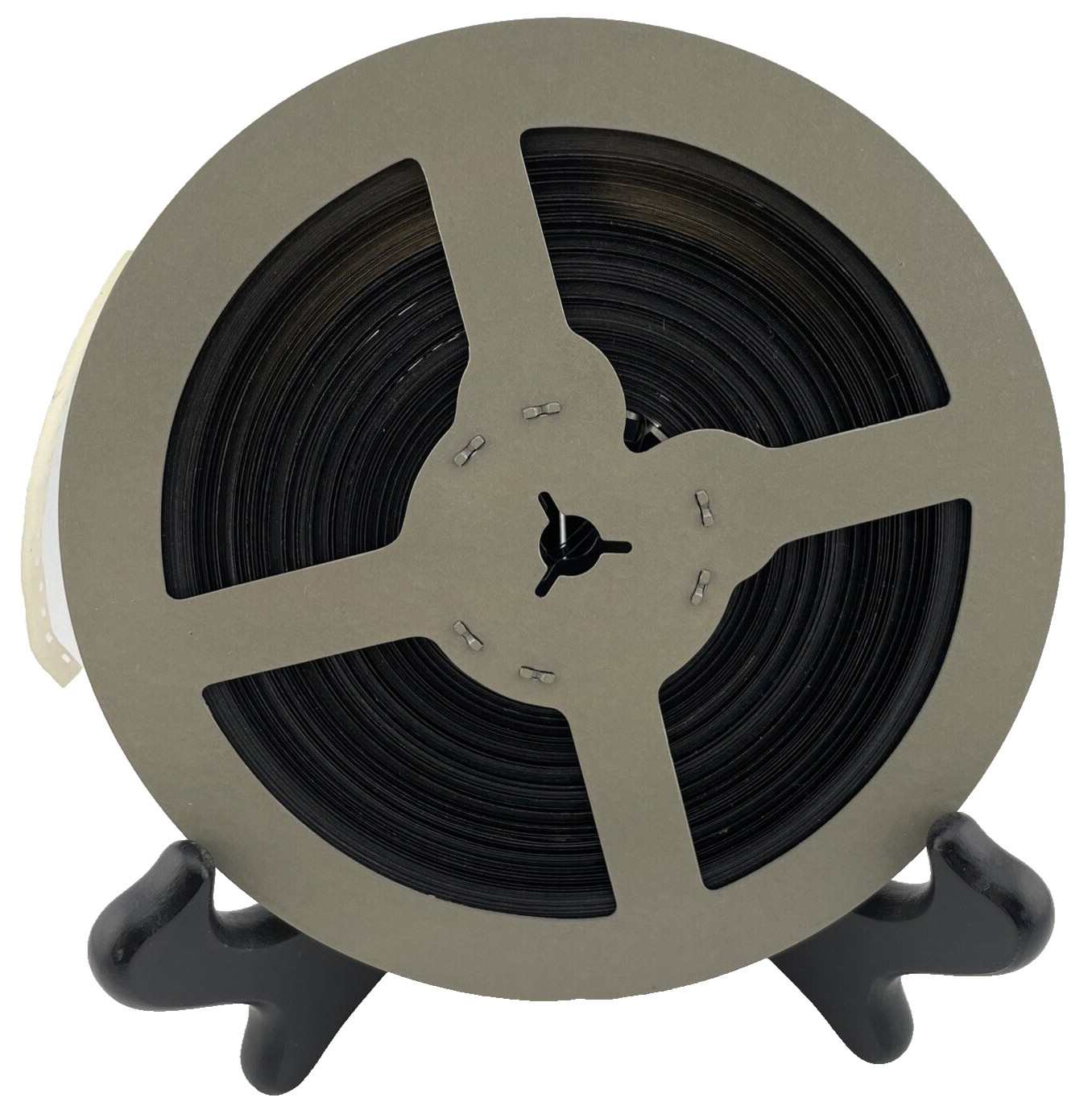 5″ Brown 200′ 8mm Film Take Up Reel Canister Embossed Alsey Camera Shop