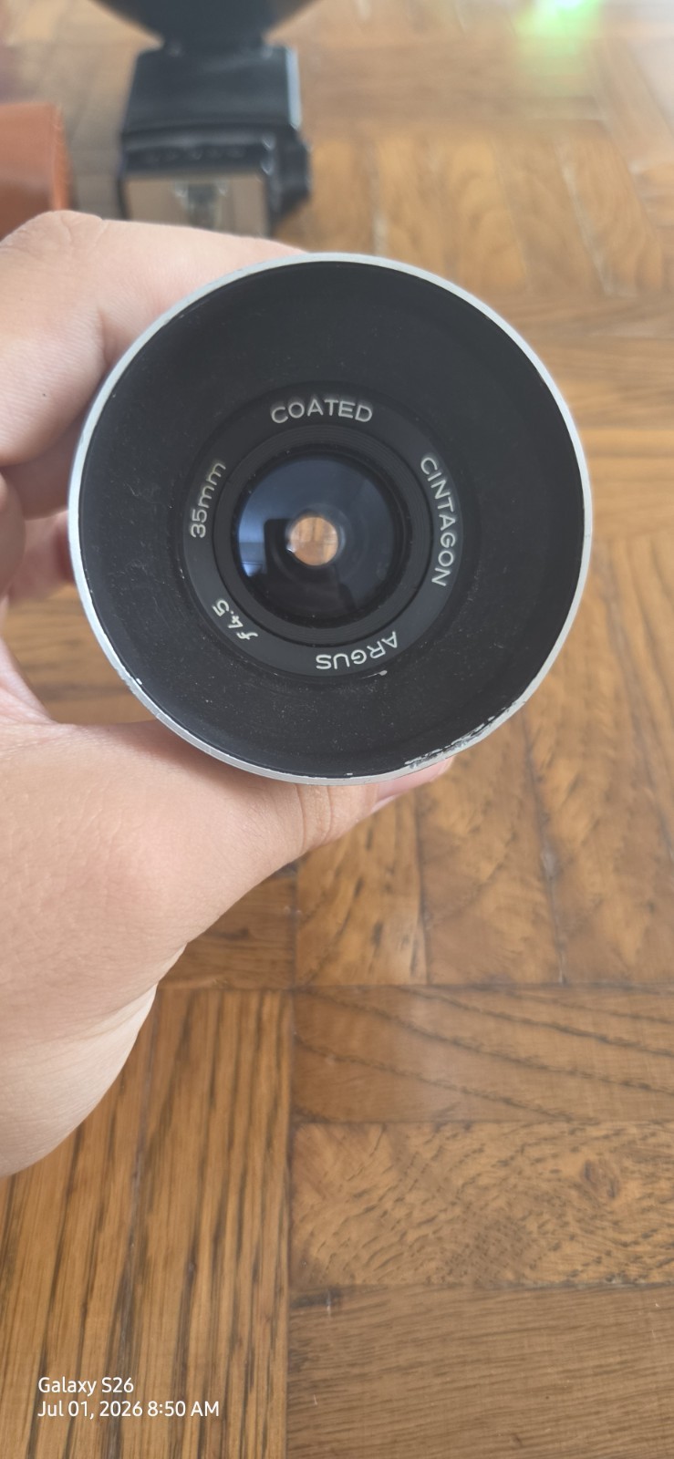 Argus Flash Gun Strobe Hot Shoe GN15 w/ Reflector, Viewfinder & Cases Lo