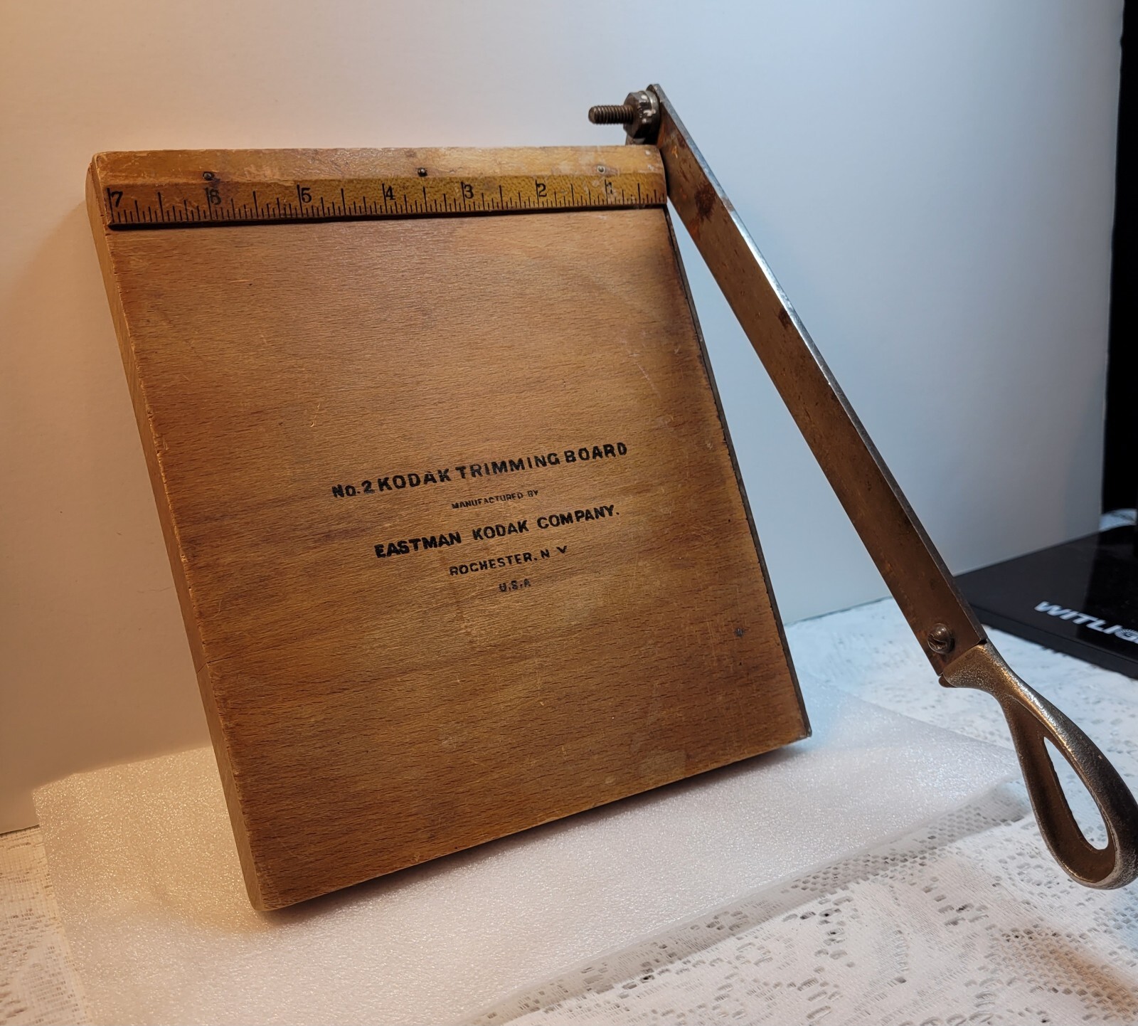 Antique EASTMAN KODAK No. 2 Trimming Board with Cutting Handle