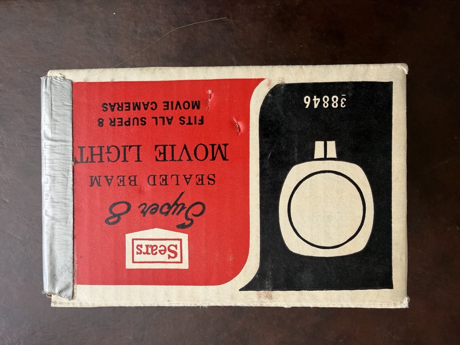 Vintage Sears Super 8 650 Watt Sealed Beam Movie Light Model 8846 w/ Box