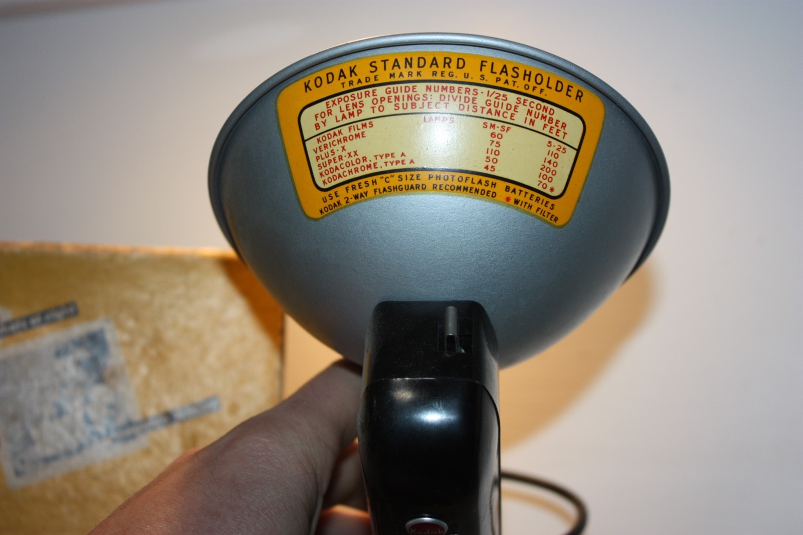 Vintage Kodak Flasholder Standard Original Box Flashguard Complete