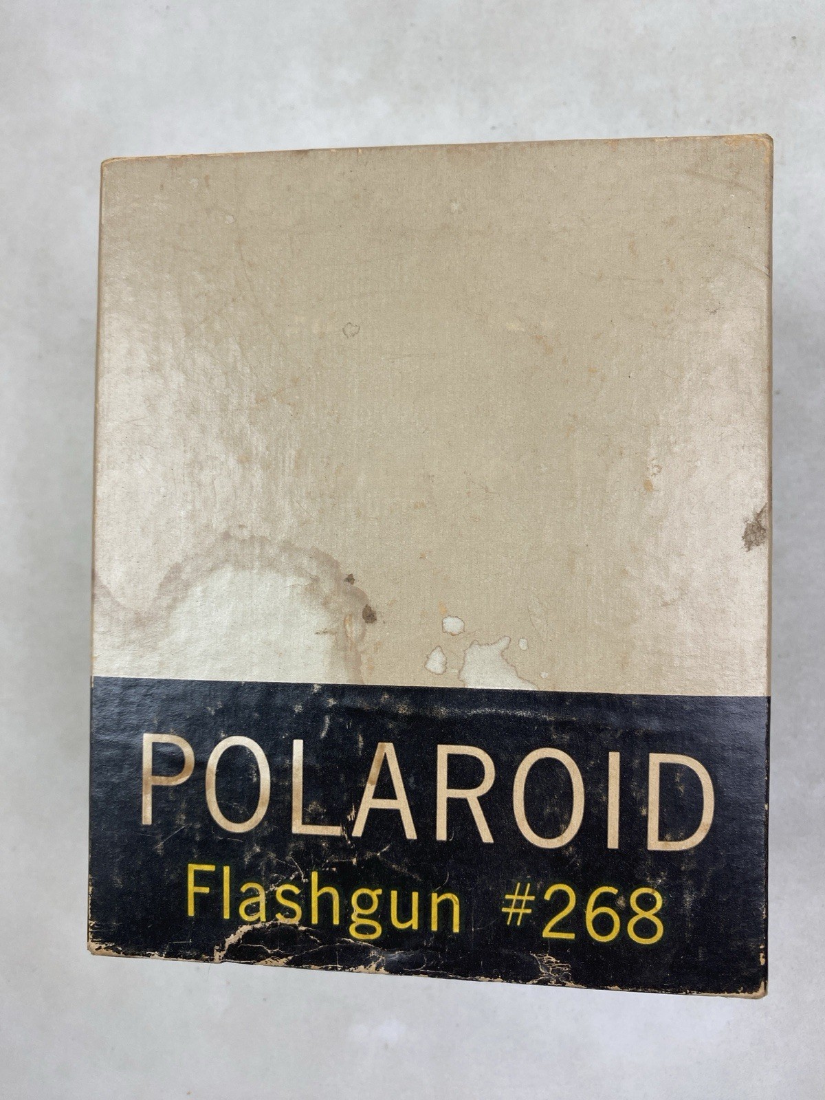 Vintage Polaroid Flashgun #268 Blue Reflector Flash w/ Box Instructions