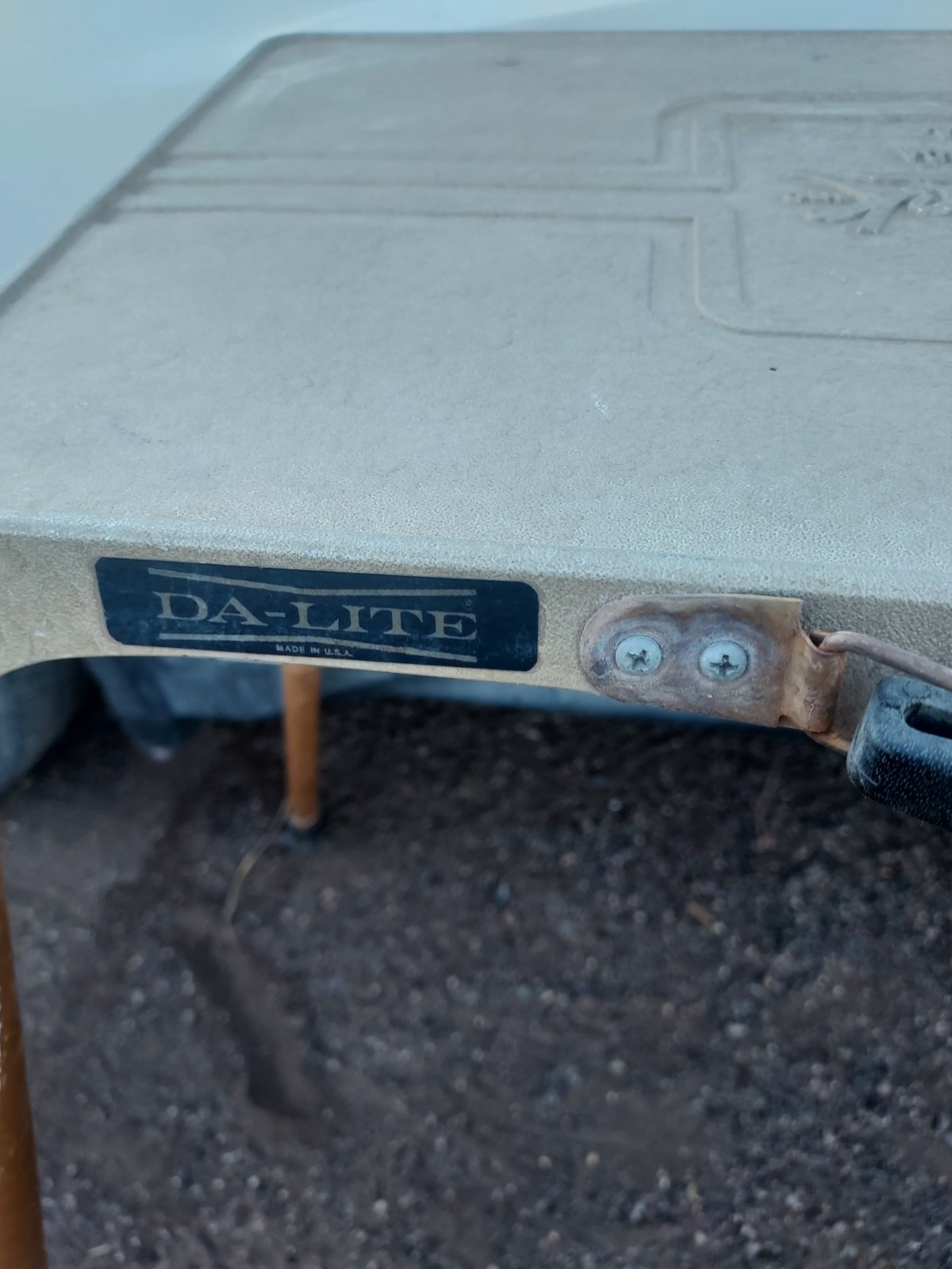 Original Safe-Lock Metal Project-O-Stand Projector Table Stand Vintage Welt