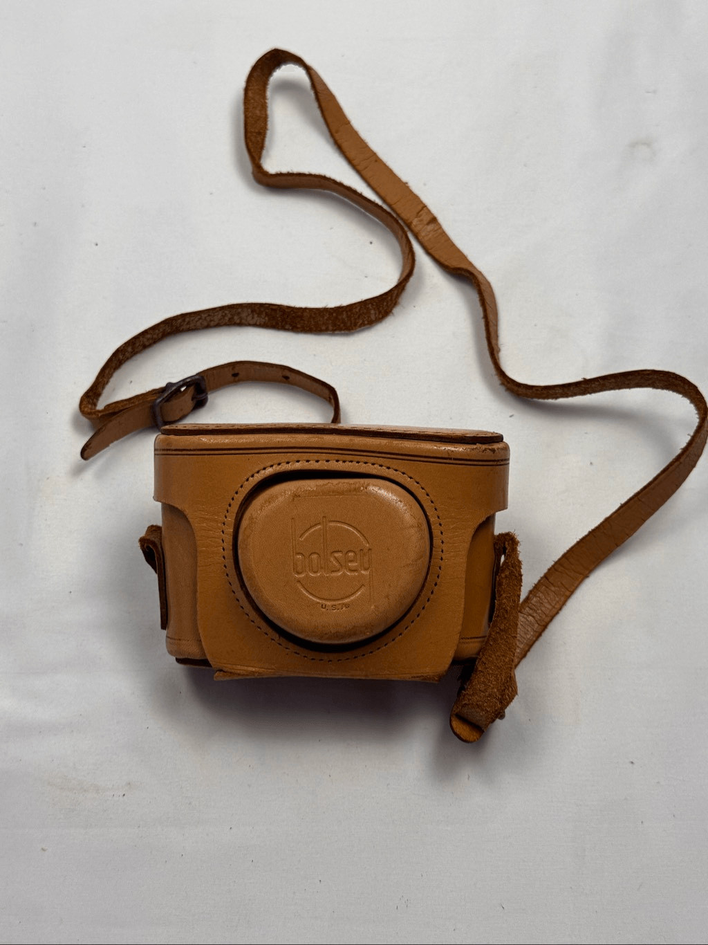 Vintage Bolsey Leather Case for Bolsey B2 – 35mm Camera/Light Brown