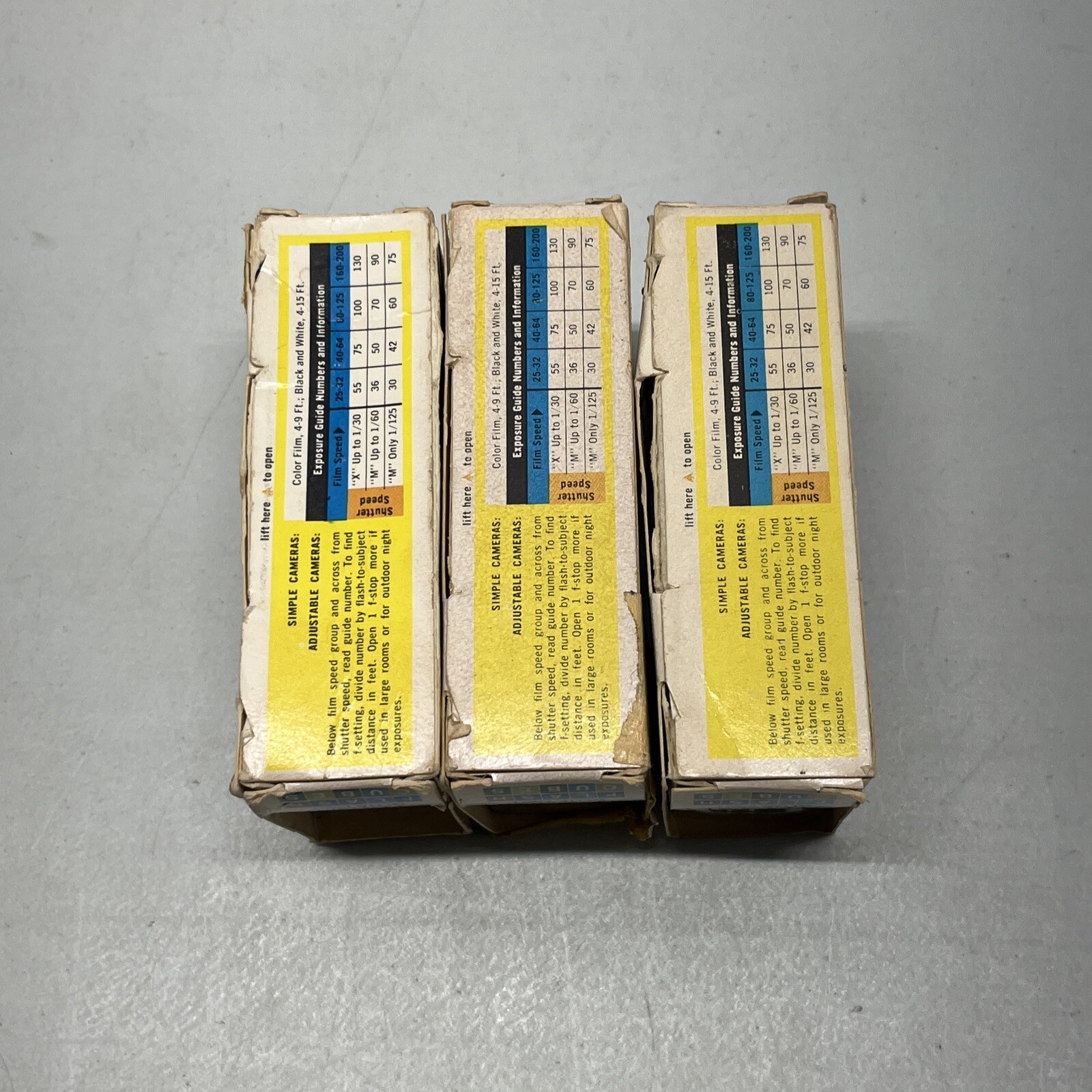 Sylvania Blue Dot Flashcubes (Flash Cubes) Three Packs of 3 – 36 Total Flashes