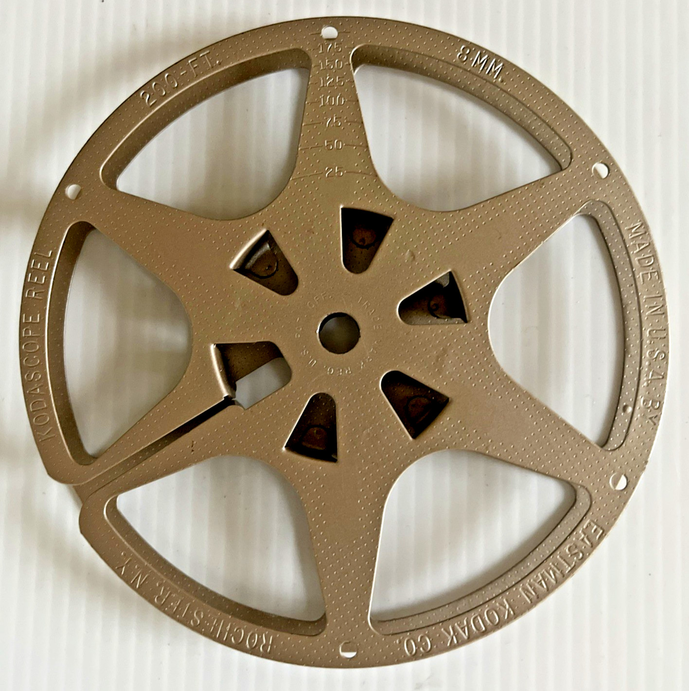 VTG Eastman Kodak Metal 8mm Film Movie Reel 200 Feet Made In USA Rochester NY
