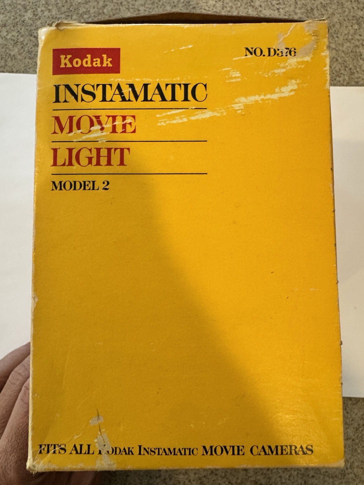 Kodak Instamatic Movie Light Model 2 No. D376 w/ Cord & Original Box Working