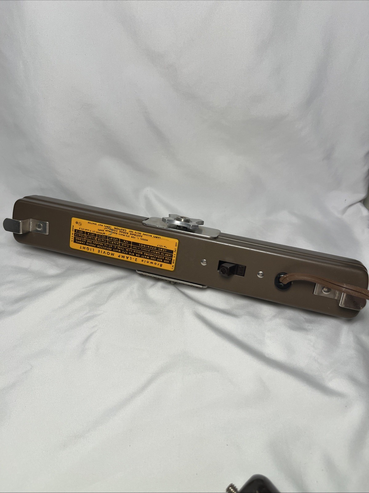 Kodak Brownie 2-Lamp Movie Light Tested