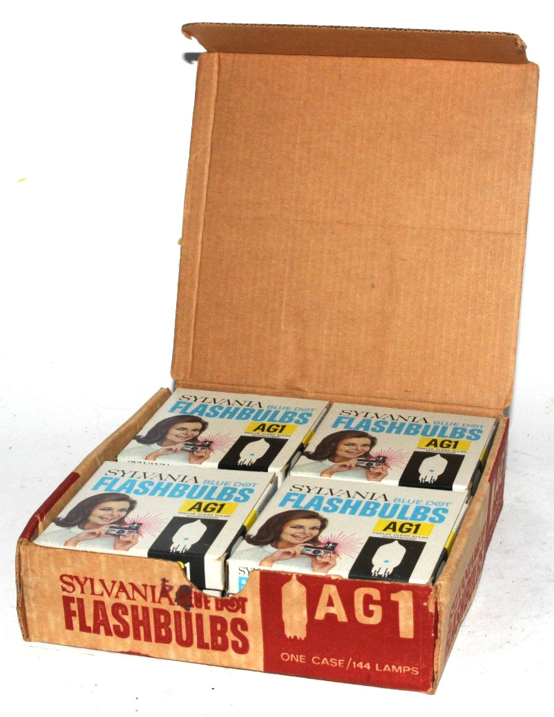 Sylvania Blue Dot Flash Bulbs AG1 – 1 Case 12 boxes in Original Carton