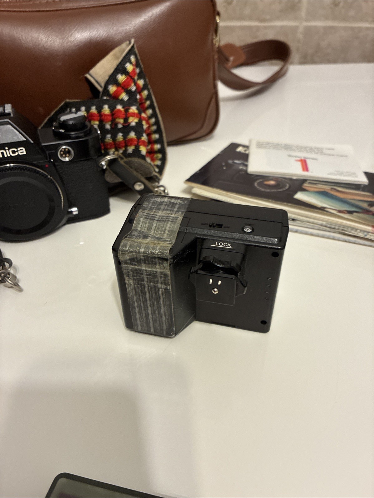 Konica FC-1 ,3 Lens,7cromofilter,leather Bag Konica Cable Swich Konica X 24 Flas