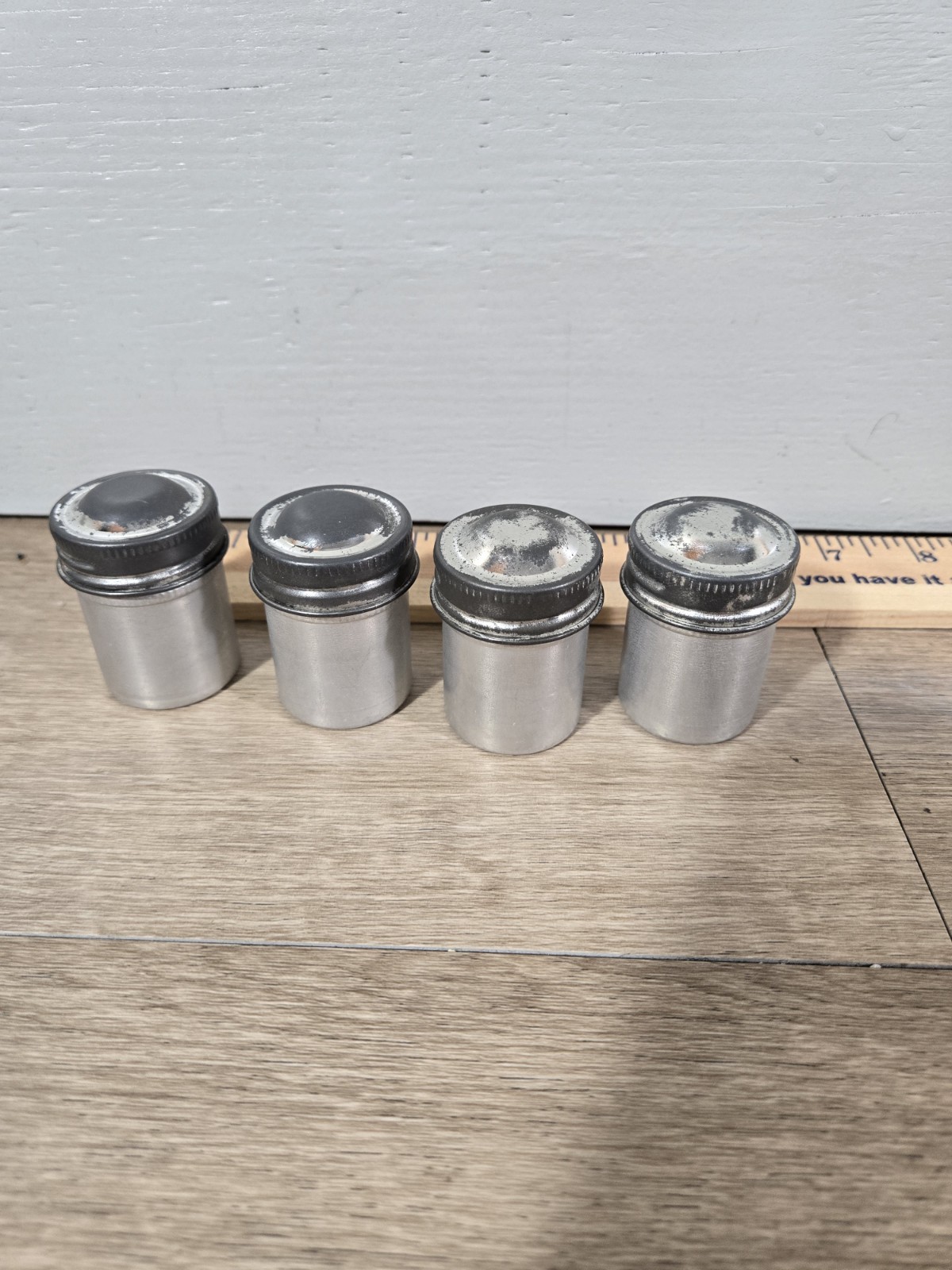 Vintage Film Canisters Empty, Lot of 4