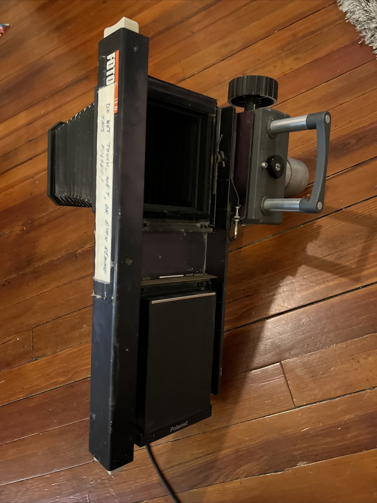 POLAROID MP 4 FOCUSING BELLOW HEAD W/ SLIDING 4X 5 BACK + EXTENSION *