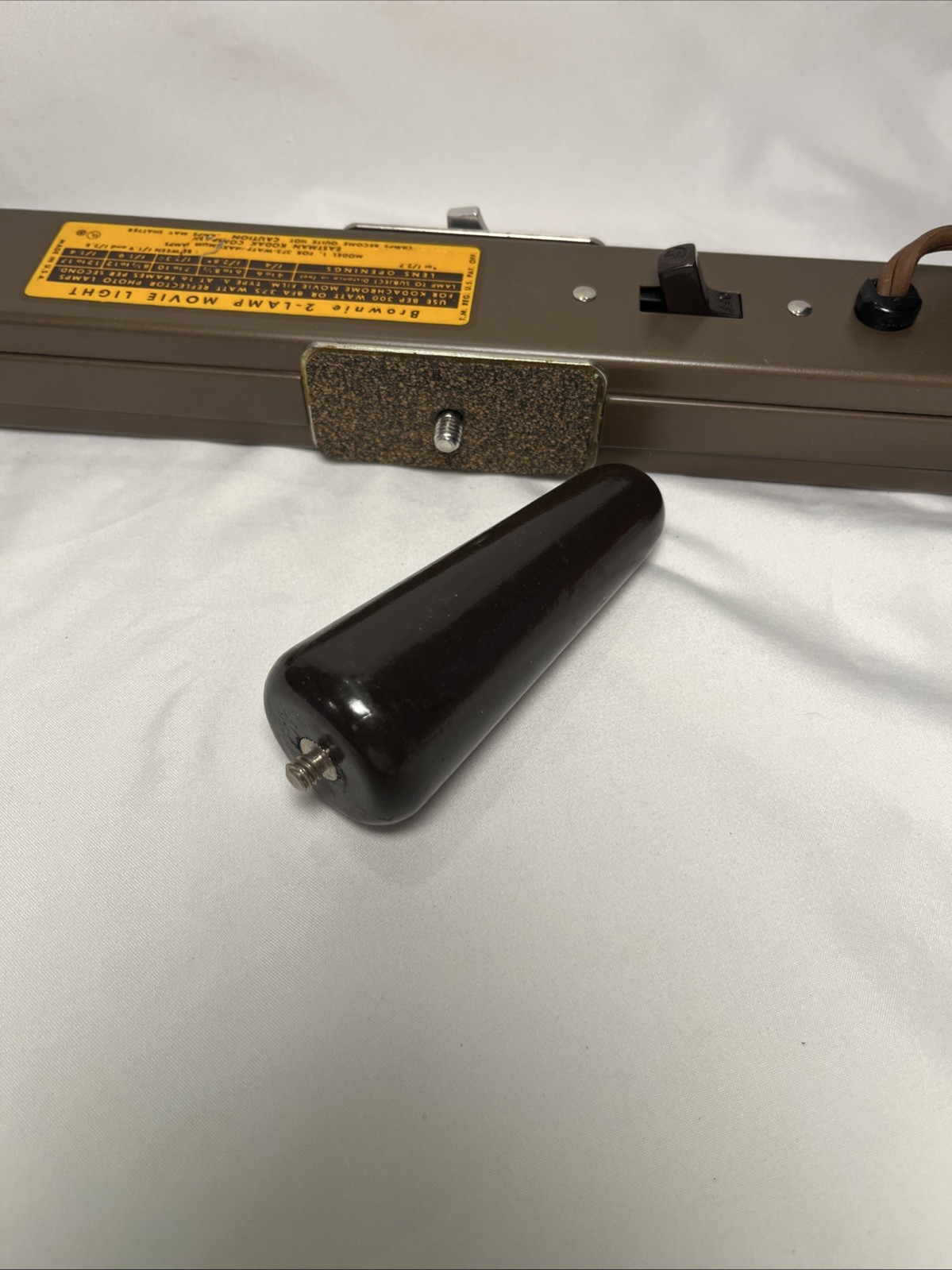 Kodak Brownie 2-Lamp Movie Light Tested