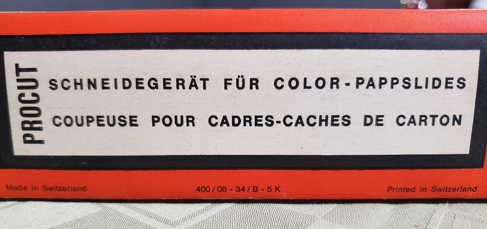 Vintage Photography Processing PerOSlide Procut 2 x 2 Cardboard Cutter Slicer