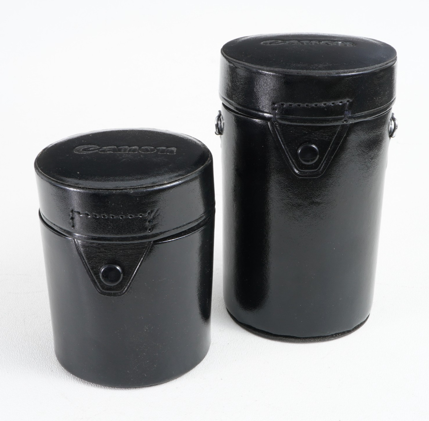 -[EX+++] Vintage Canon Hard 35mm Camera Lens Cases E AND C