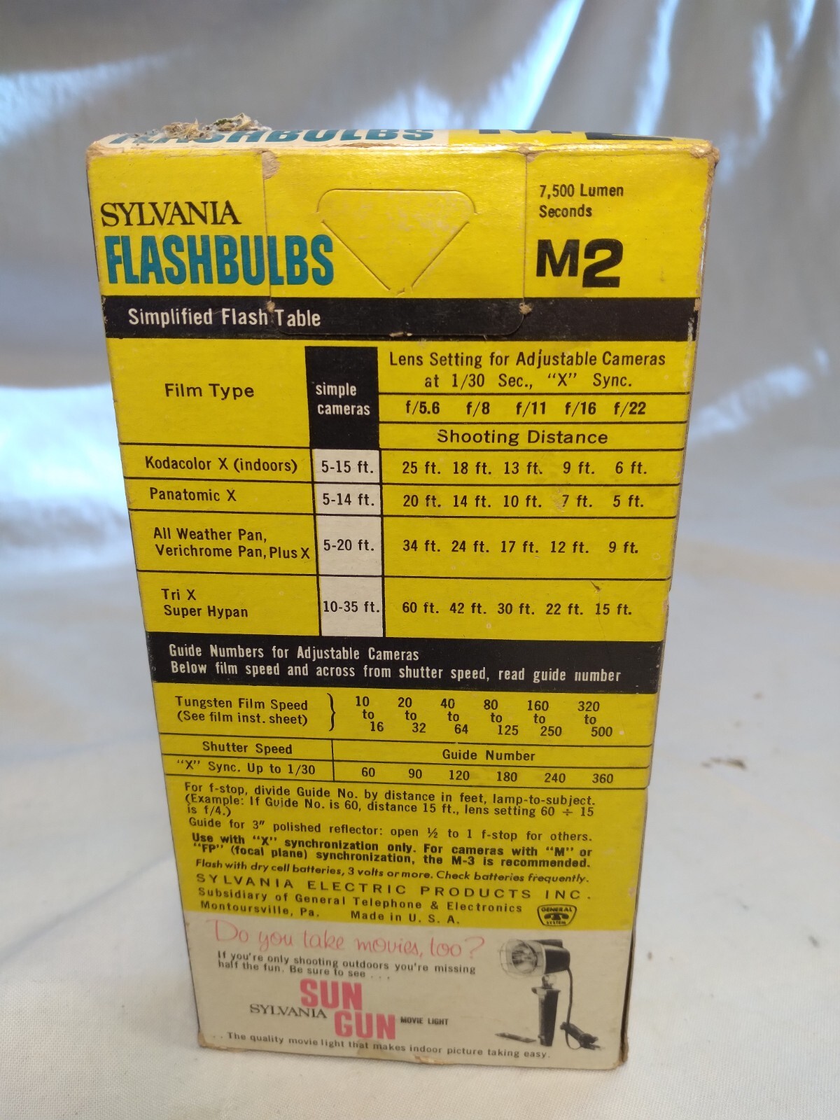 Sylvania Flashbulbs Blue Dot M2 – Incomplete / Sylvania Blue Dot Flash Cubes