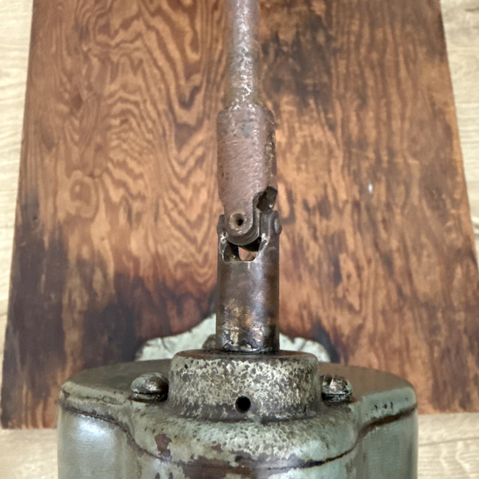 Antique Neumade Everwear Cast Iron Manual Film Rewinder Working and Mounted