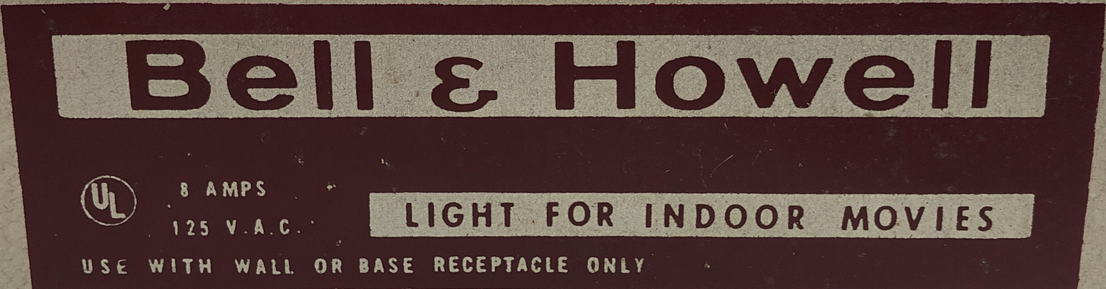 Bell & Howell Indoor Movie Light #2