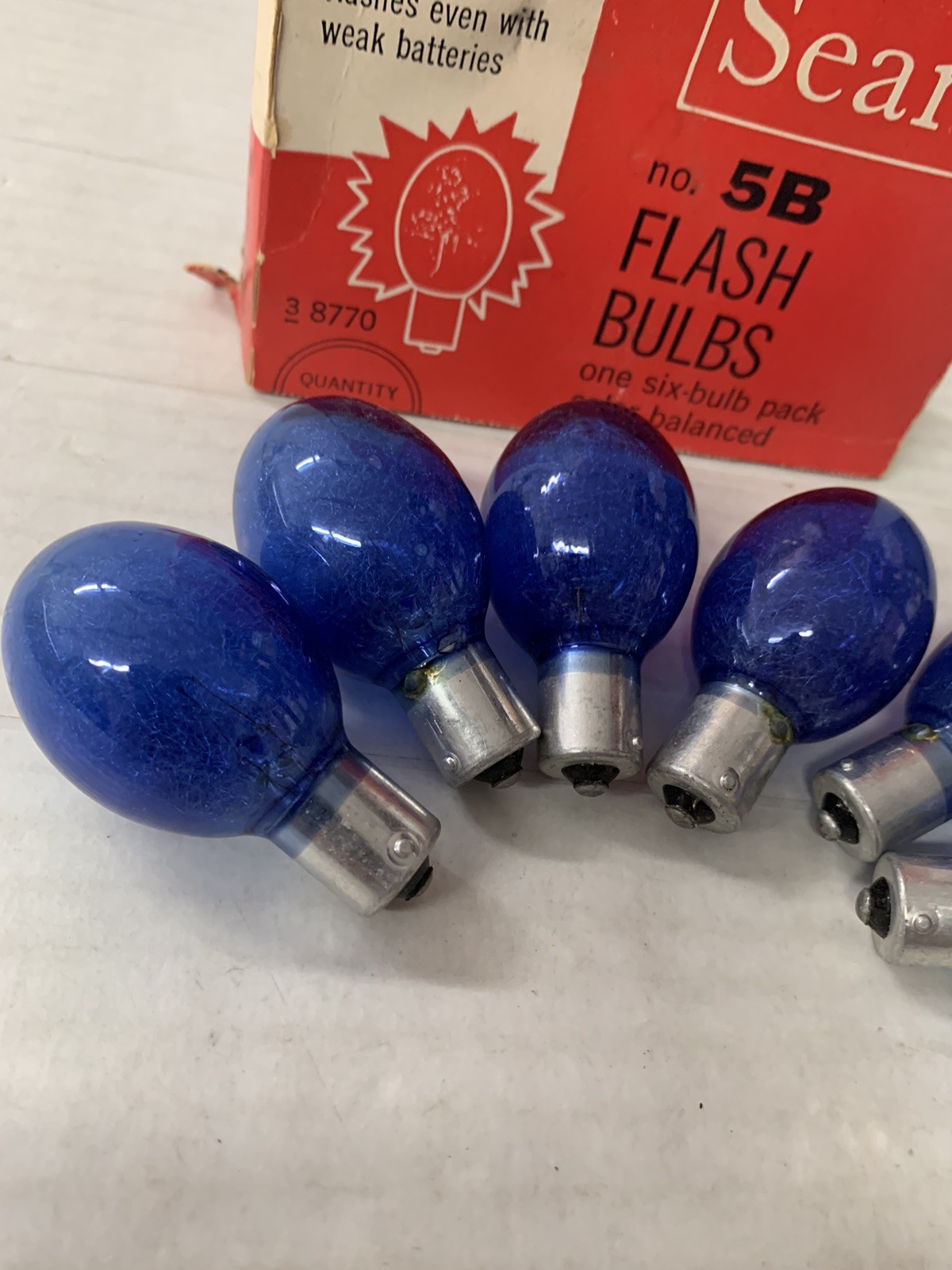 (x2)-Boxes of Sears 5B Flash Bulbs (6 Each)-RARE PACKAGING!