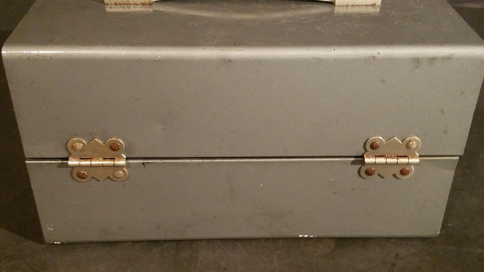 Vintage Metal Montgomery Wards 8mm Reel Storage Holder Box Case