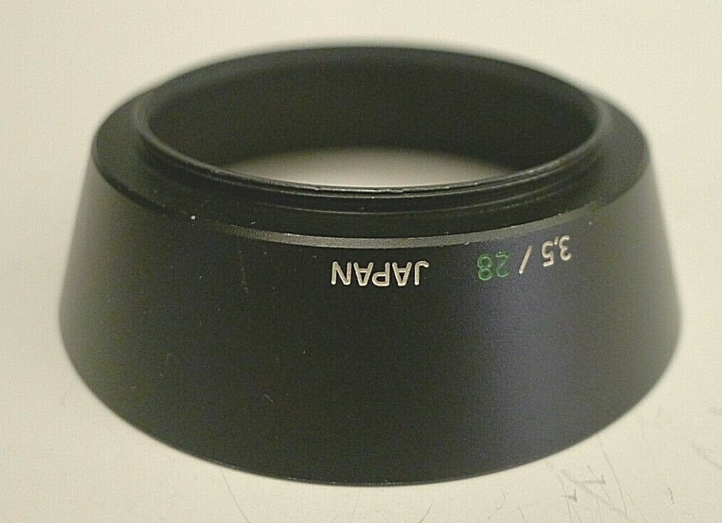 Olympus 3.5 / 28 Lens Hood – Metal – Japan