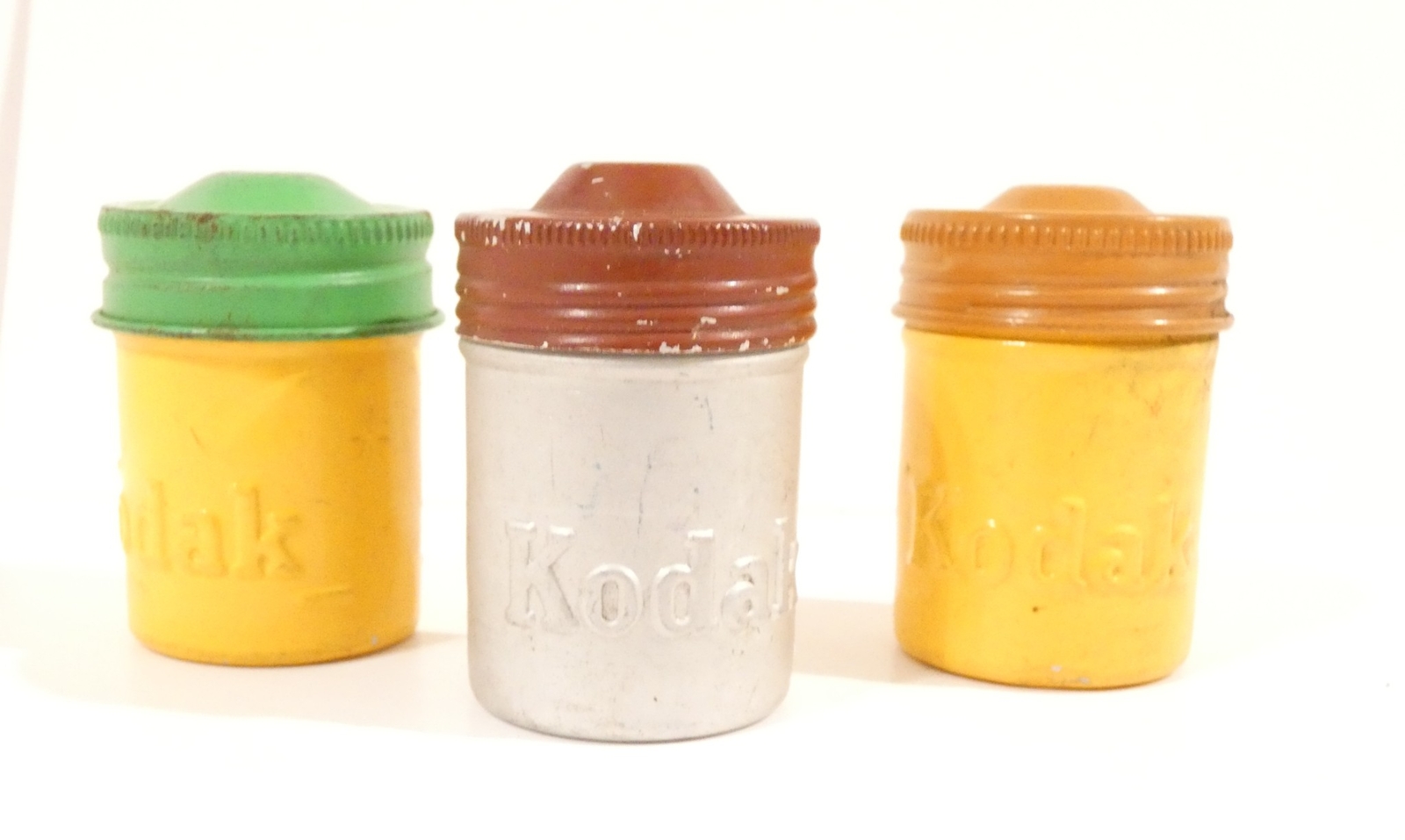 VINTAGE KODAK FILM CANISTERS – EASTMAN KODAK COMPANY LOT OF 3
