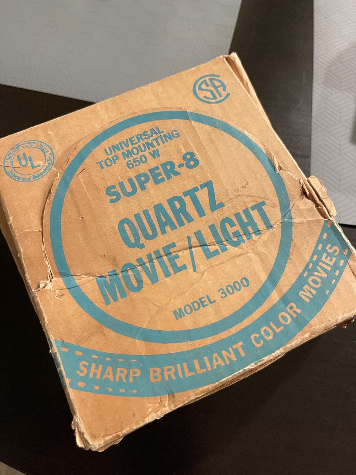 Vintage KENCO Super 8 Quartz Movie Light Universal Top Mounting 650W Model 3000