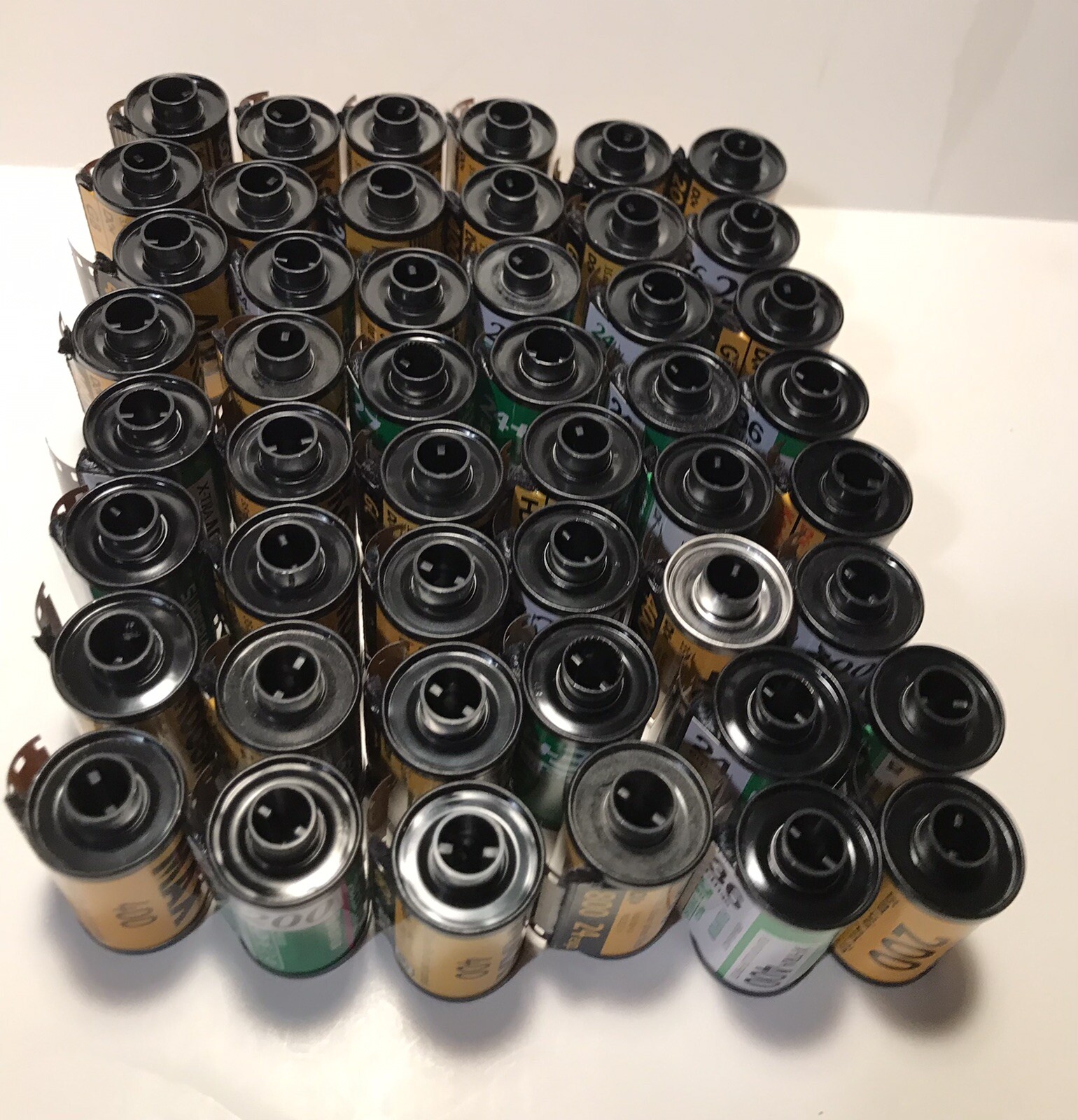 48 Empty 35mm Film Cassettes KODAK, FUJI and others
