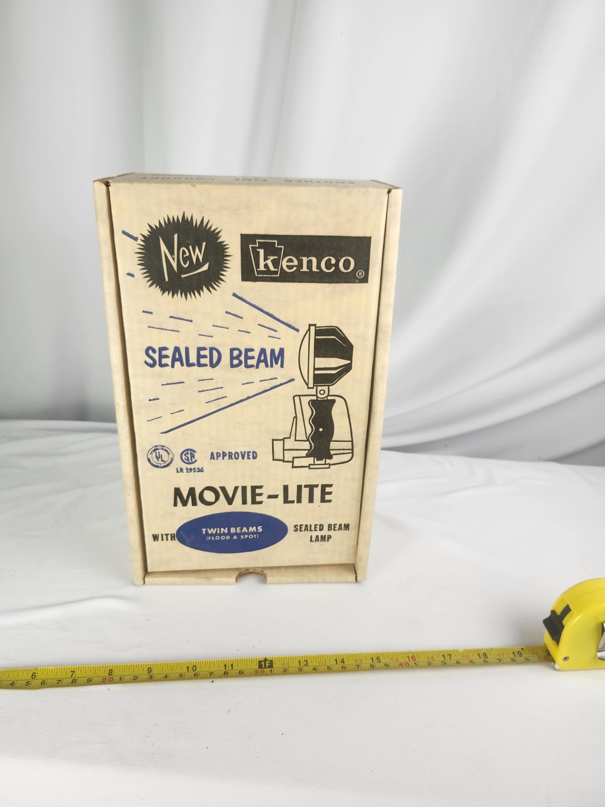 Vintage Kenco Movie-Lite Sealed Beam Video Light – Working in Original Box MCM