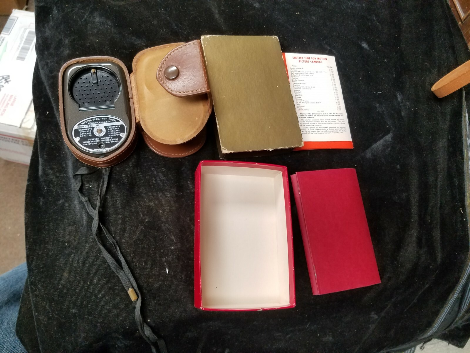 Vintage WESTON Master II Exposure Meter In Original Box With Manual
