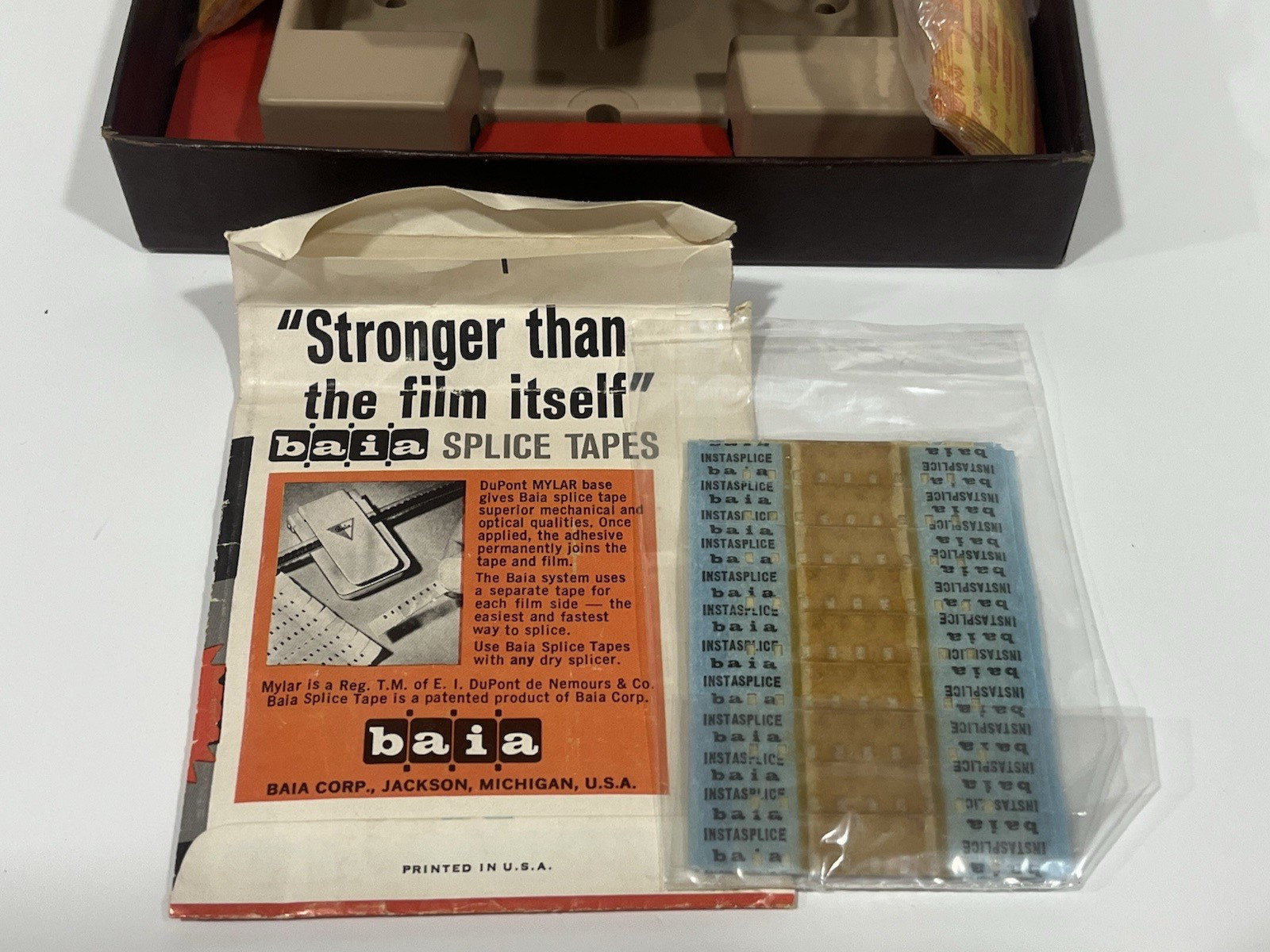 Kodak Presstape Movie Splicer 8mm And 16mm Original Box No 64 Vintage USA Made
