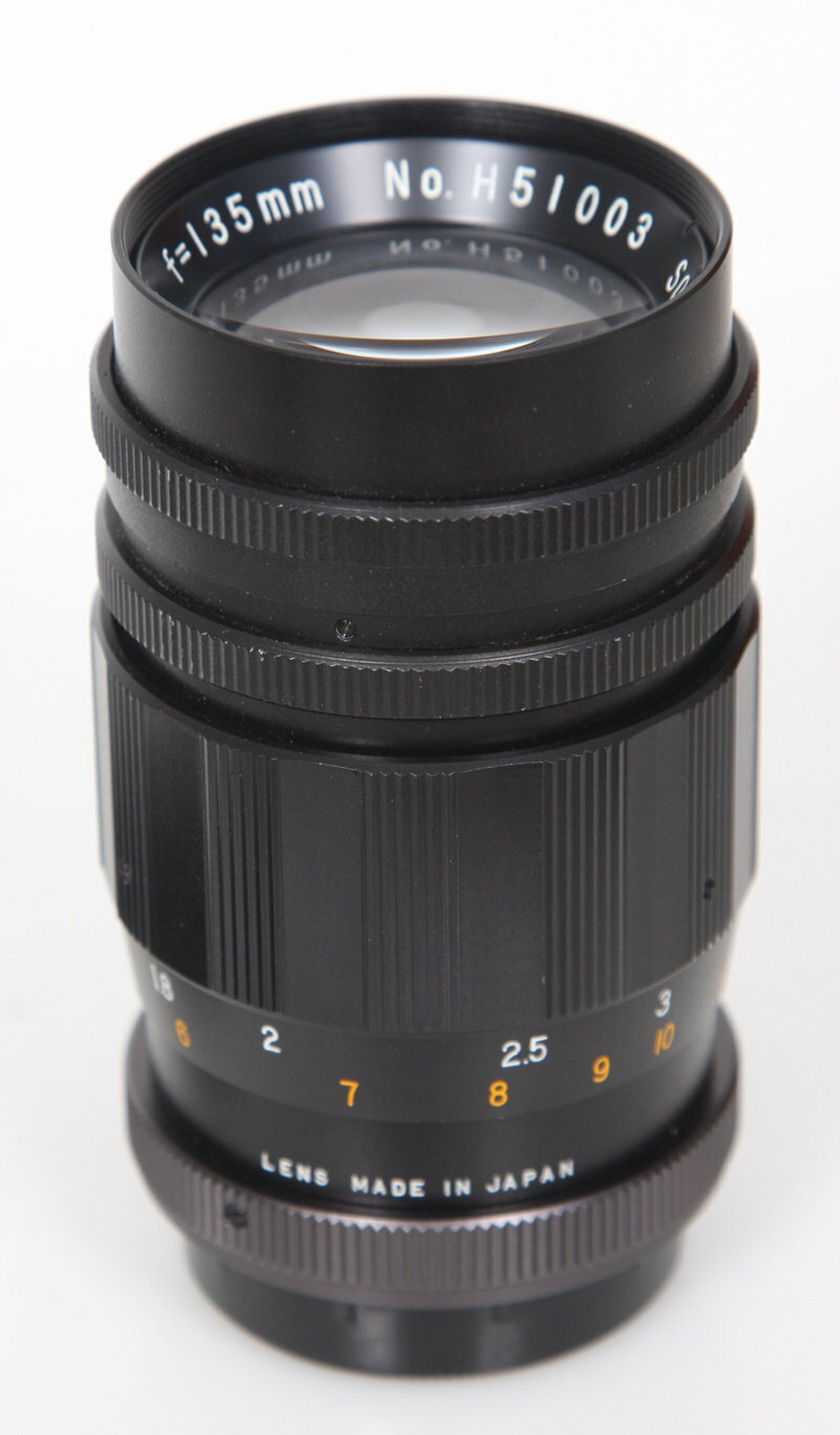 M42 Soligor 135mm f3.5 Lens, preset for camera, Komine