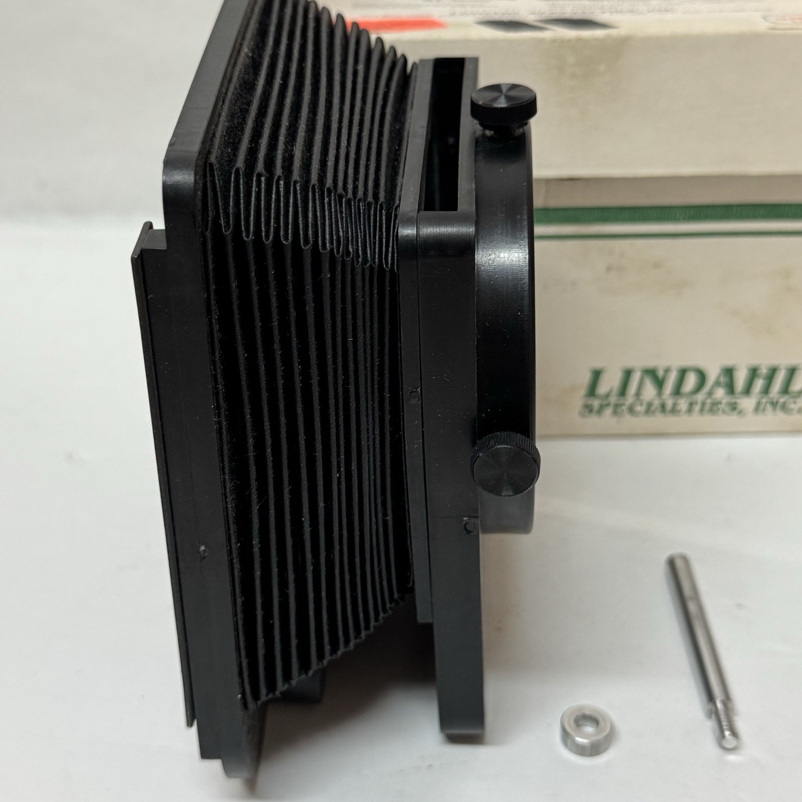 Vintage NIB Lindahl Specialties Bellows Attachment Large Format Camera Lens USA