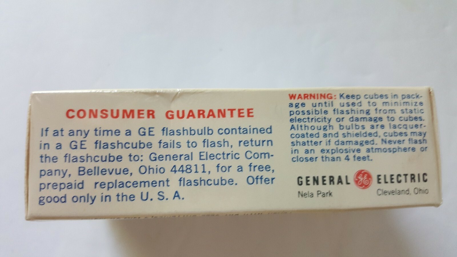 Vintage GE Flashcubes 2 Sets Of 3 Cubes New in Original Package 24 Flash Bulbs