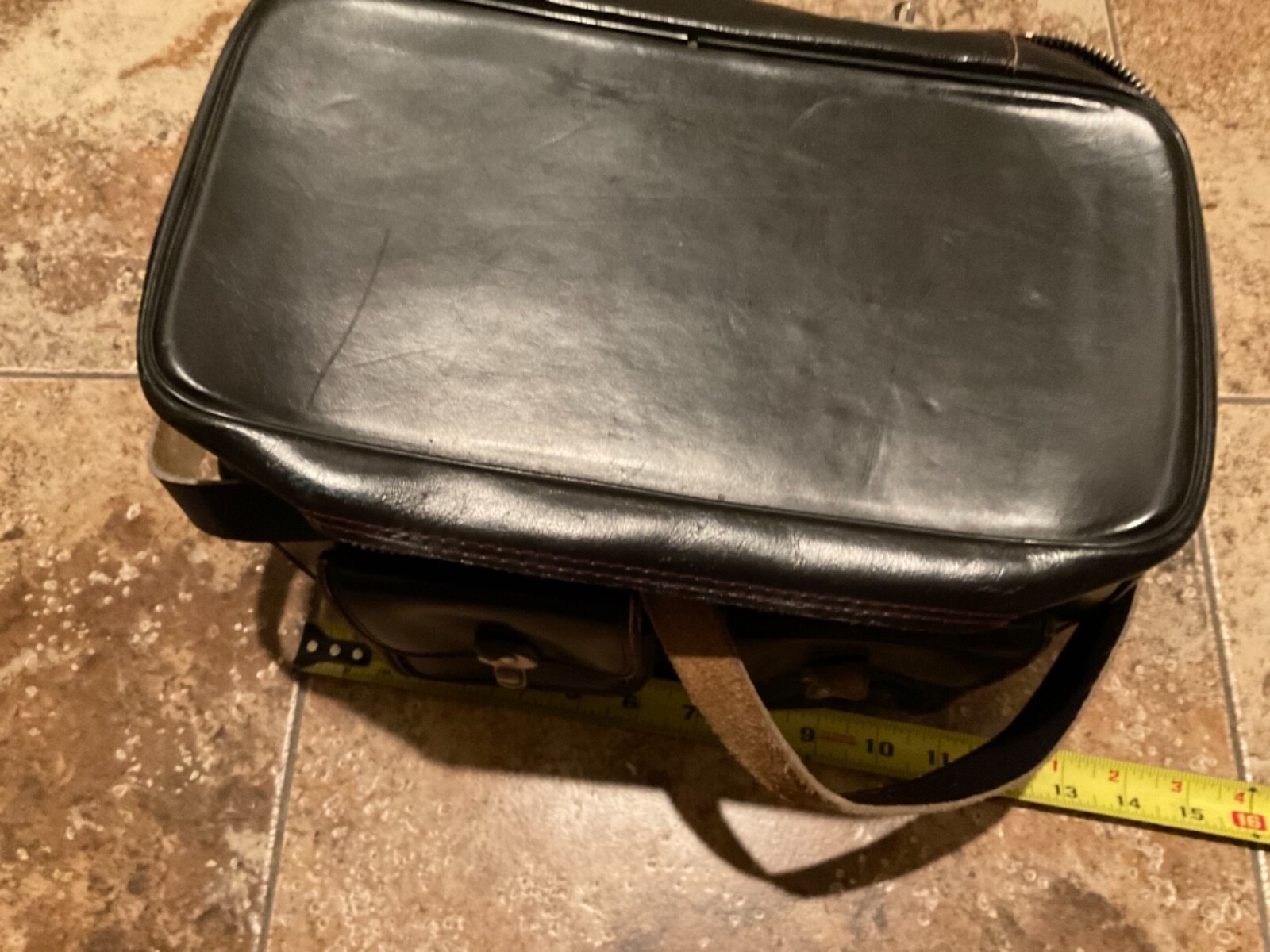 VINTAGE CAMERA BAG JAPANESE BROWN LEATHER
