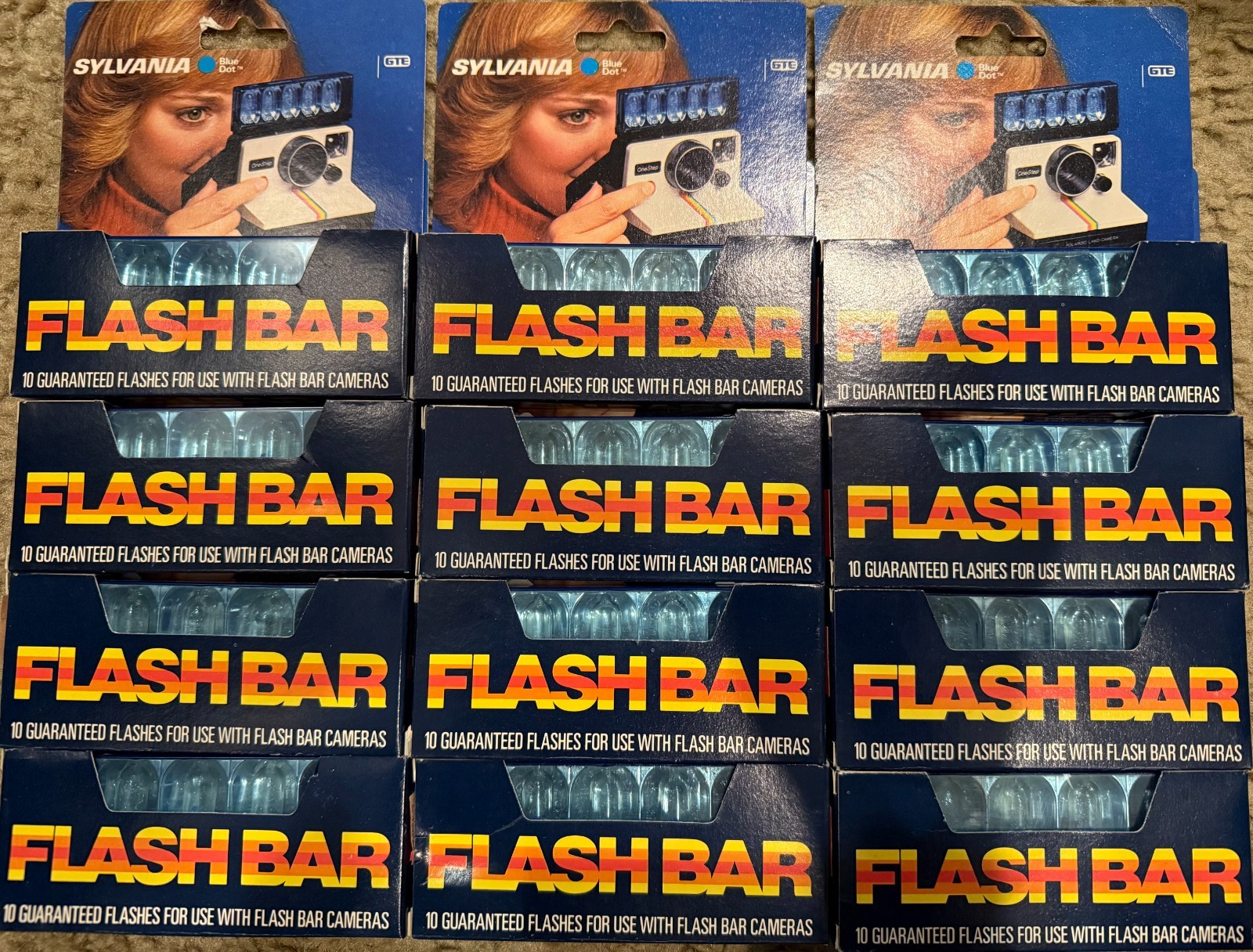 12 New Old Stock Case of Sylvania Flash Bars – 91620-0