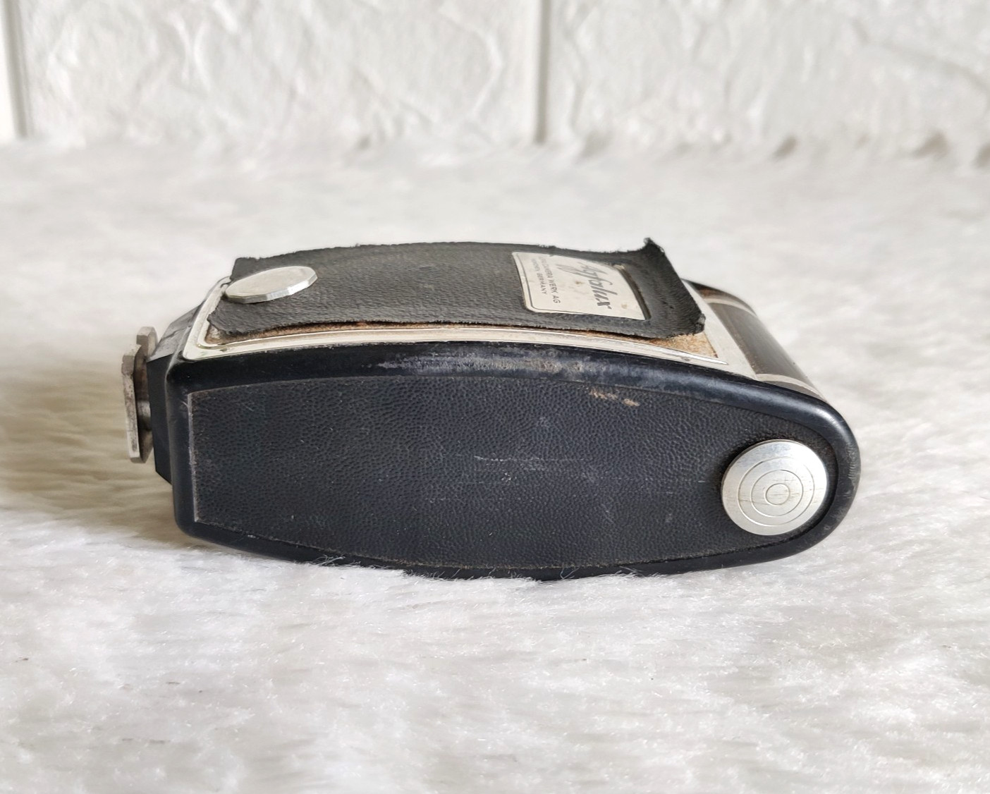 Vintage Agfalux AGFA Camera Werk AG Pocket Flash Germany w/ Original Case PLA249