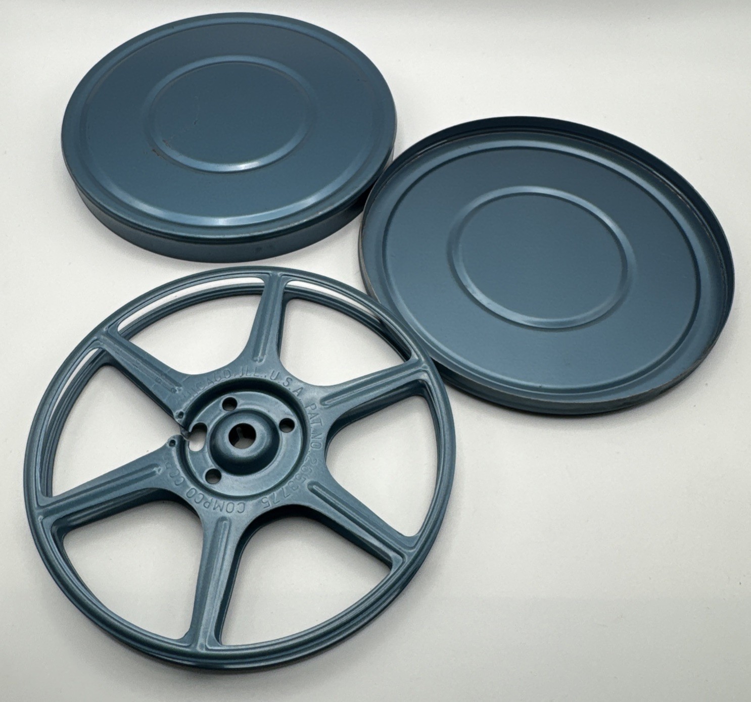 Vintage 8mm 200 Ft 5 Inches Metal Movie Reel with Metal Case – Compco USA