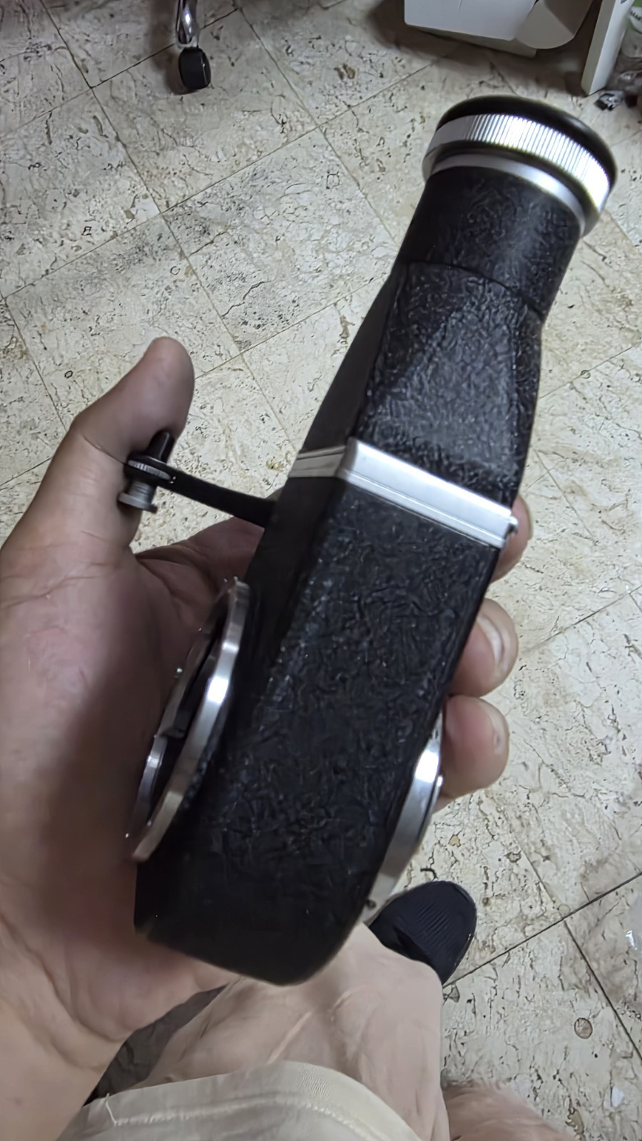 LEICA Visoflex II with OTVXO 5 Vertical Magnifier M Mount