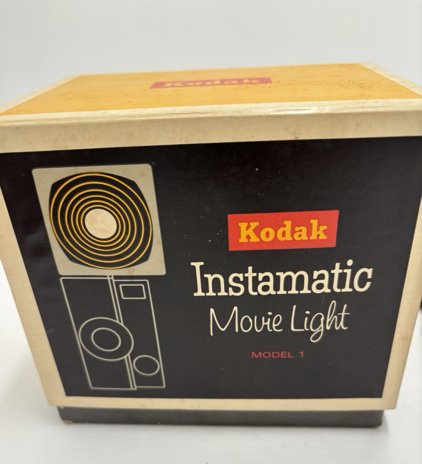 Vintage Kodak Instamatic Movie Light Model 1 # D375 Tested Working Original Box