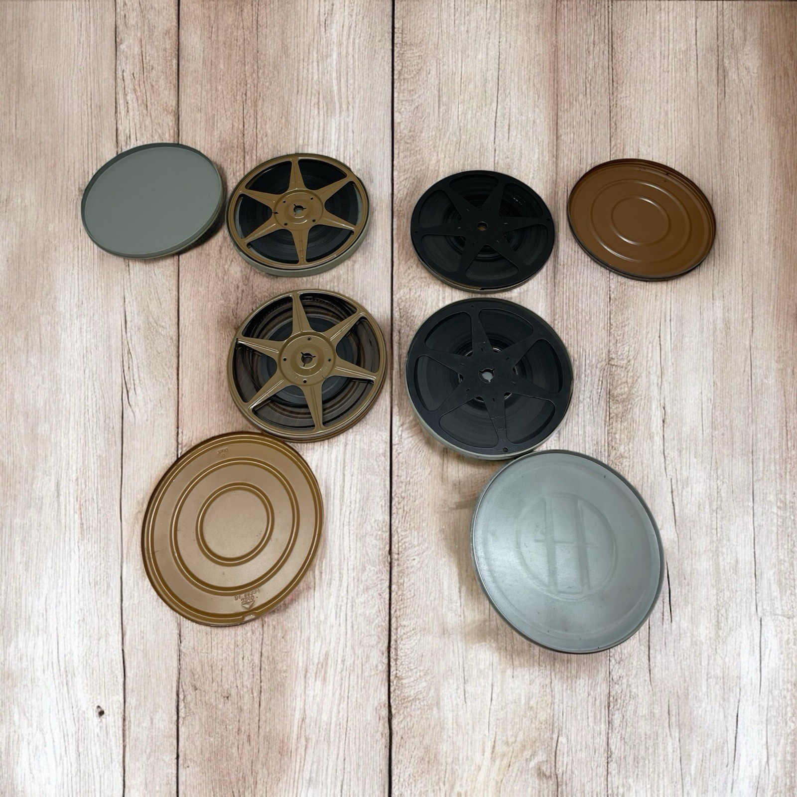 4 Vintage Super 8 Reels From In Metal Cans