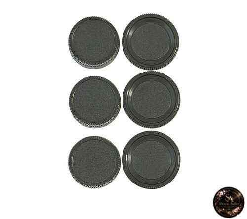 F-Foto Nikon F-mount Body Lens and Rear Cap Set (3 each 6 total) – Compatible