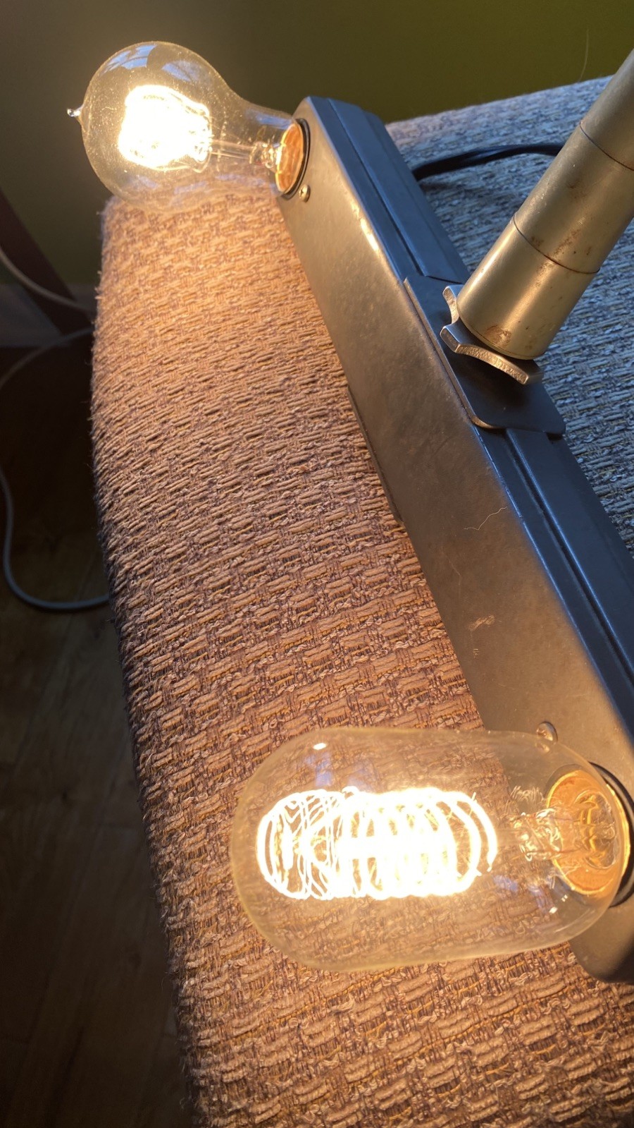 Vintage Flood Light Bar Lamp for Indoor Movies Tested & Working / no bulbs