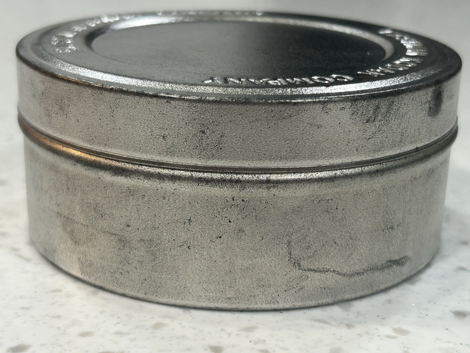 Vintage Film Roll Canister Silver Tin Metal Box Eastman Kodak Company 1970’s