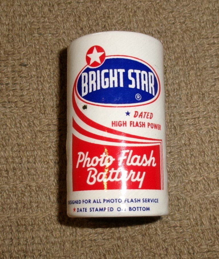 1960’s Vintage Bright Star Photo Flash Battery – D Cell – No 10 P –