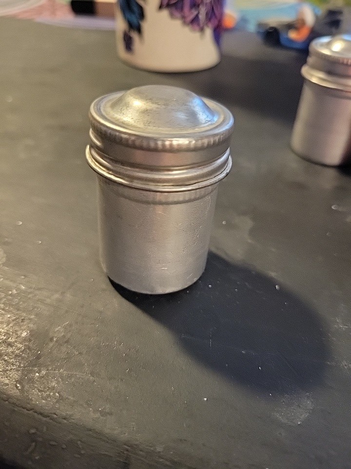 F6- Vintage Film Container Metal With Lid