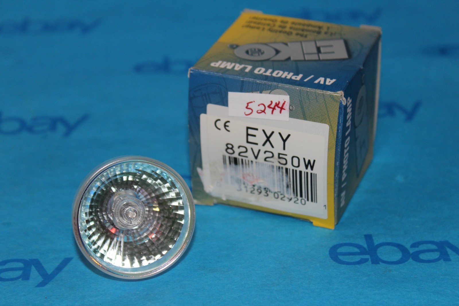Vintage NOS Eiko AV Photo Lamp Bulb 82V 250W
