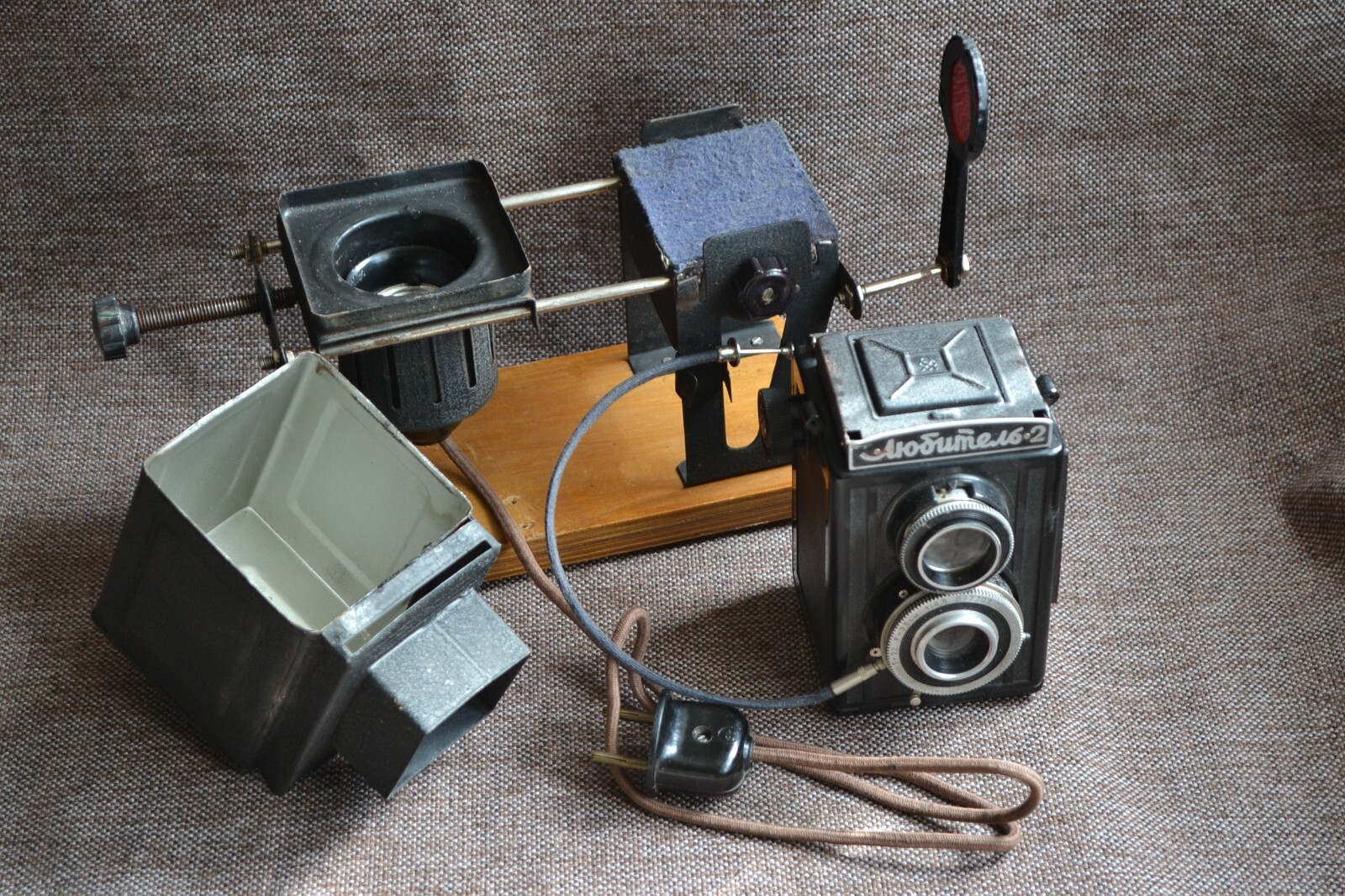 VERY Rare UPL-1 Soviet Magnifying attachment for LUBITEL camera