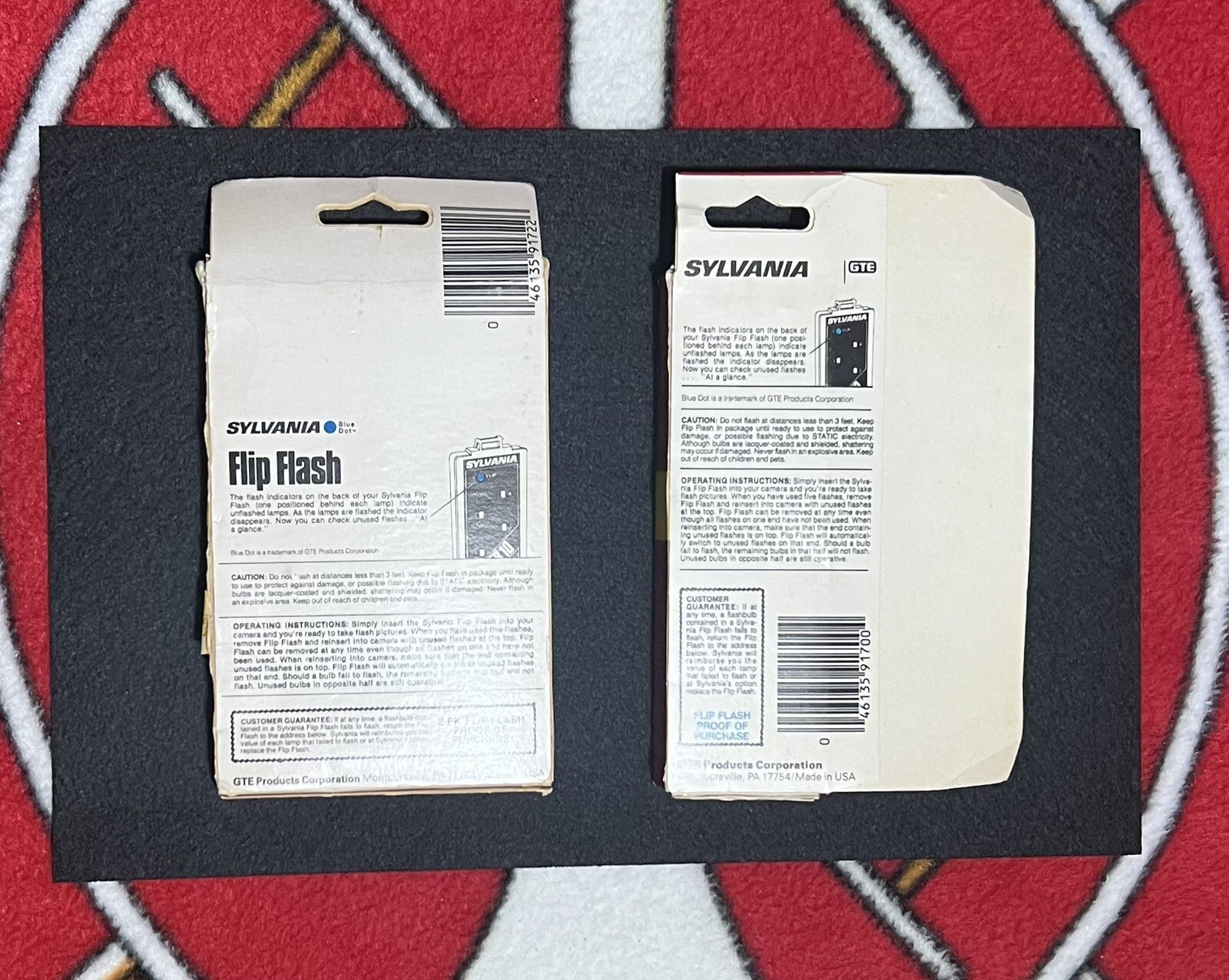 Lot of 2 Sylvania FlipFlash Super 10 Two Pack & One Pack Blue Dot Flashbar