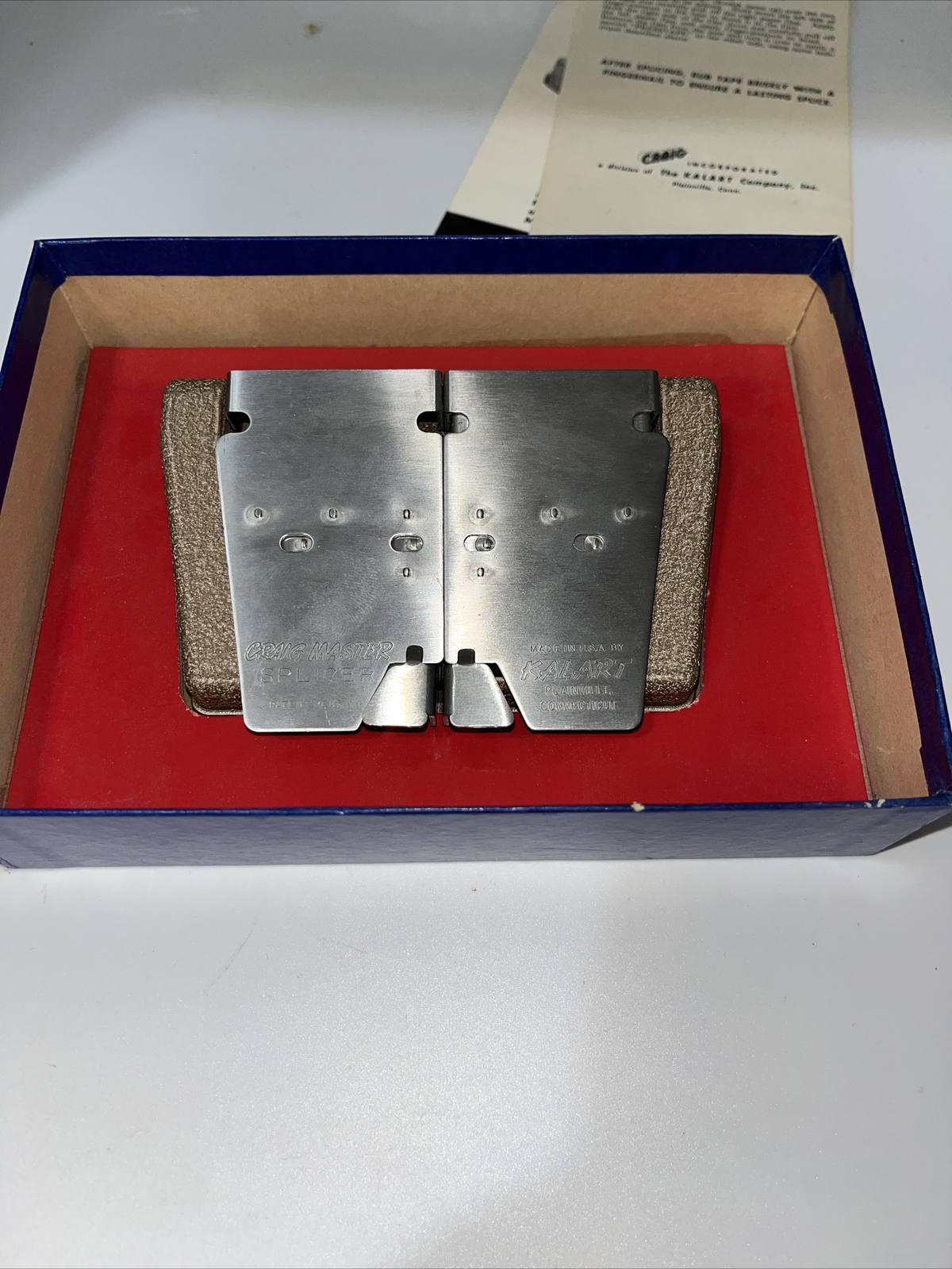Vintage Craig S-3 Model Master Splicer – 8mm & 16mm Film w/Box & Instructions